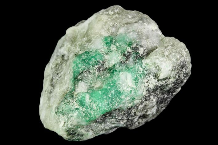 Beryl (Var Emerald) in Calcite - Khaltoru Mine, Pakistan #112069